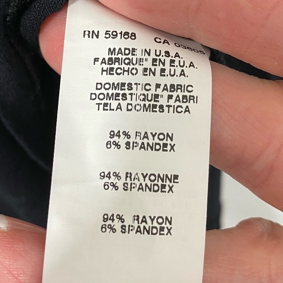 KAREN KANE - DARK BLACK BLOUSE ADORNED WITH TINY SEQUINS, 2 LAYERED- EXC COND B5 - Picture 9 of 15